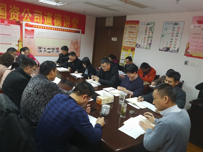宣州區國資集團召開2018年度組織生活會和民主評議黨員活動(圖1)